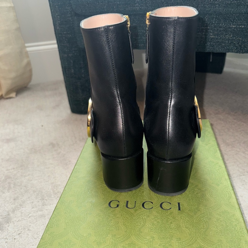 GUCCI Black Heel Booties EU 40 - Picture 3 of 4